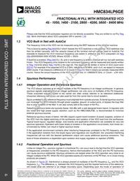 HMC834LP6GETR Datasheet Page 21