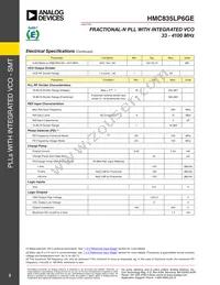 HMC835LP6GETR Datasheet Page 3