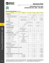 HMC836LP6CE Datasheet Page 3