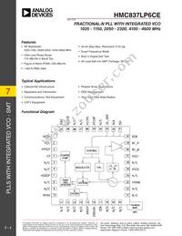 HMC837LP6CETR Datasheet Cover