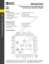 HMC838LP6CETR Datasheet Cover