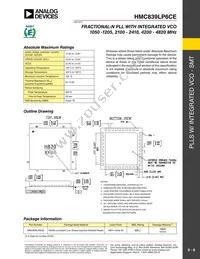 HMC839LP6CETR Datasheet Page 8