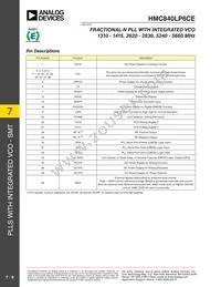 HMC840LP6CE Datasheet Page 9