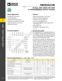 HMC843LC4BTR-R5 Datasheet Cover