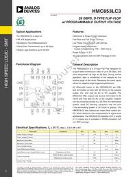 HMC853LC3CTR Datasheet Cover