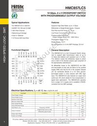 HMC857LC5TR-R5 Datasheet Cover