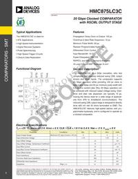 HMC875LC3CTR-R5 Datasheet Cover