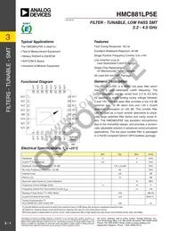 HMC881LP5E Datasheet Cover