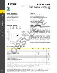 HMC882LP5ETR Datasheet Cover