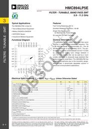 HMC894LP5ETR Datasheet Cover