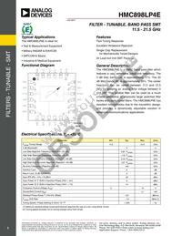 HMC898LP4ETR Datasheet Cover