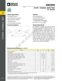 HMC899LP4ETR Datasheet Cover