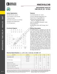 HMC910LC4BTR-R5 Datasheet Cover