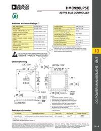 HMC920LP5E Datasheet Page 6