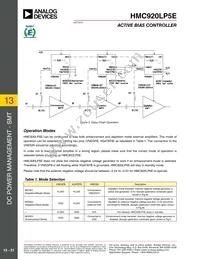 HMC920LP5E Datasheet Page 21