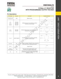 HMC958LC5TR-R5 Datasheet Page 6