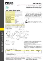 HMC976LP3ETR Datasheet Page 5