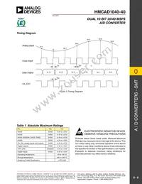 HMCAD1040-40 Datasheet Page 6