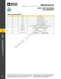 HMCAD1040-40 Datasheet Page 9