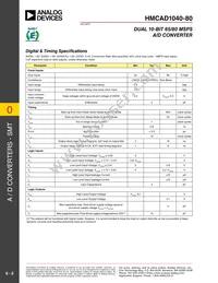 HMCAD1040-80 Datasheet Page 5