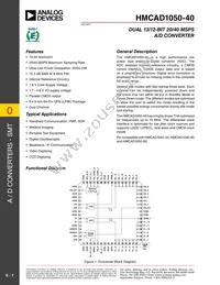 HMCAD1050-40 Datasheet Cover
