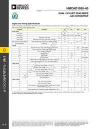 HMCAD1050-40 Datasheet Page 5