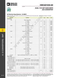 HMCAD1050-80 Datasheet Page 3