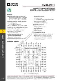 HMCAD1511TR Datasheet Cover