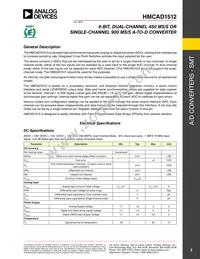 HMCAD1512 Datasheet Page 2