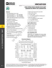 HMCAD1520 Datasheet Cover