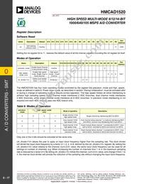 HMCAD1520 Datasheet Page 17