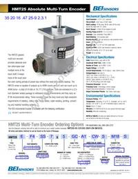 HMT25E-F4-SS-7X5-A1-CW-SM18-S Datasheet Cover