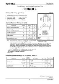 HN2S03FE(TE85L Datasheet Cover