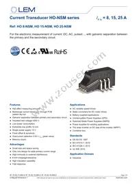 HO 15-NSM-0000 Datasheet Cover