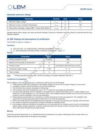 HO 25-NP-0000 Datasheet Page 2