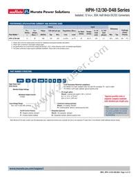 HPH-12/30-D48N-C Datasheet Page 2