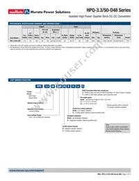 HPQ-3.3/50-D48N-C Datasheet Page 2