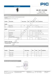 HS-3511-03-0300 Datasheet Page 2