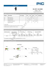 HS-3511-03-0300 Datasheet Page 3