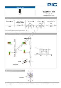 HS-3511-04-0300 Datasheet Page 3