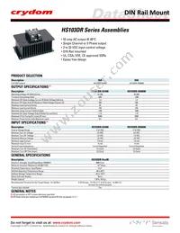 HS103DR-D53TP50D Datasheet Cover