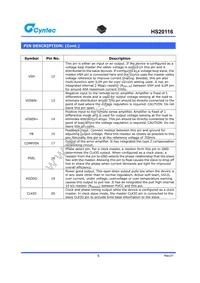 HS20116 Datasheet Page 5