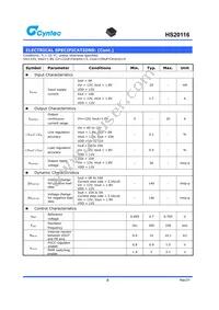 HS20116 Datasheet Page 8