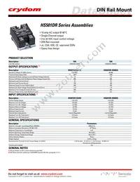 HS501DR-HD6025 Datasheet Cover