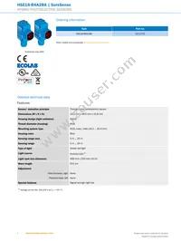 HSE18-B4A2BA Datasheet Page 2