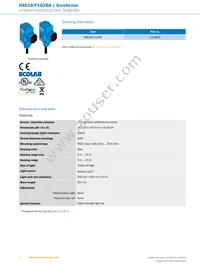 HSE18-P1G2BA Datasheet Page 2