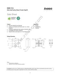 HSMF-C116 Datasheet Cover