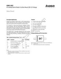 HSMS-282Z-TR1G Datasheet Cover