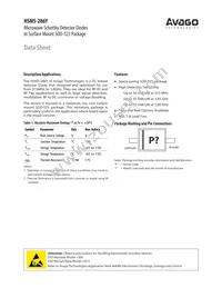 HSMS-286Y-TR1G Datasheet Cover