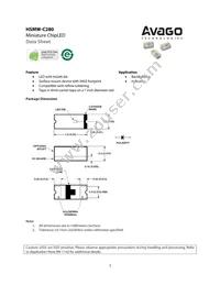 HSMW-C280 Datasheet Cover